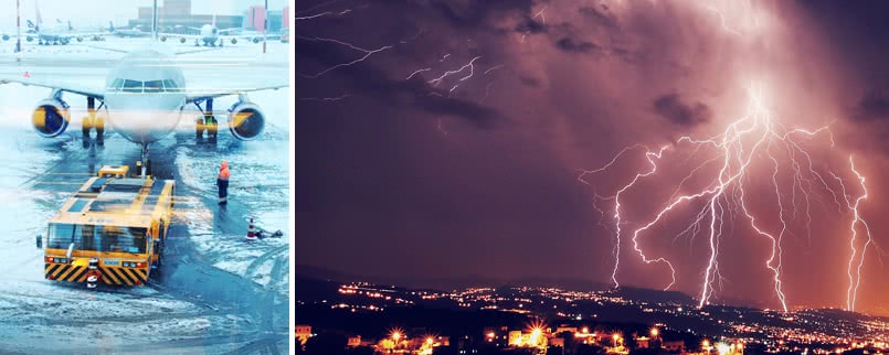Bei Unwetter gibt es Entschädigung nur in Ausnahmefällen Flugverspätung und Ausfälle wegen schlechten Wetters